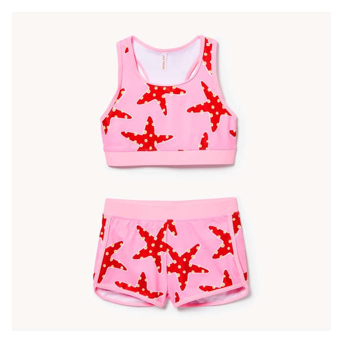 Kid Girls' 2-Piece Sporty Swim Set